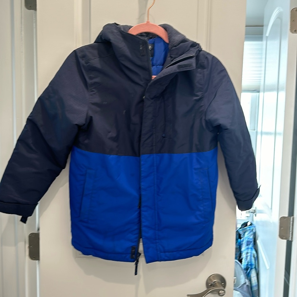 Boys winter jacket with removable fleece insert